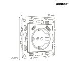 Nova dugalj USB csatlakozóval szürke szálcsiszolt kerettel