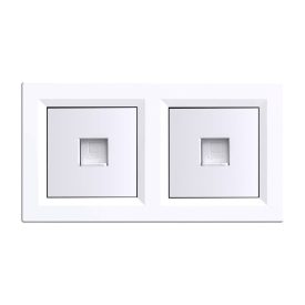 Nova kettős UTP aljzat RJA-45 fehér kerettel