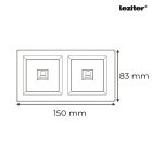 Nova kettős UTP aljzat RJA-45 fehér kerettel