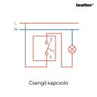 Nova csengő kapcsoló 101N szürke