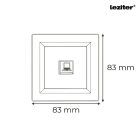 Nova UTP aljzat RJA-45 fehér kerettel