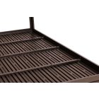 6 személyes kerti asztal 156x78 cm polywood barna