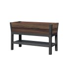 Deco elevated műanyag kerti virágláda alsó polccal 110l