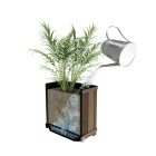 Deco szögletes műanyag virágláda 61 L