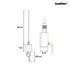 Wifi-s fűtőpatron törölközőszárító radiátorhoz digitális hőfokszabályozóval 400W fehér