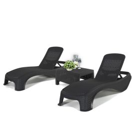 Atlantic duo kerti nyugágy set Corfu asztallal