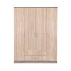 Miami gardróbszekrény 160x205 cm sonoma tölgy-yorki tölgy