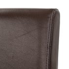 Kelly bőr étkezőszék barna színben