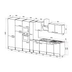 Yorki 430 konyhabútor felülfagyasztós hűtős kivitelben