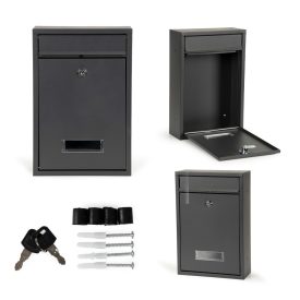 Postaláda horganyzott acélból antracit