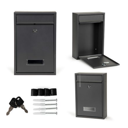 Postaláda horganyzott acélból antracit