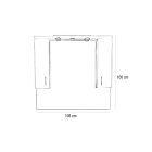 Bianca Plus 105 felsőszekrény, magasfényű fehér színben