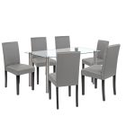 Cadiz 6+1 étkező garnitúra fehér-szürke