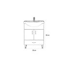 Bianca Plus 65 alsó szekrény mosdóval