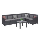 Claire XI 7 személyes sarokgarnitúra orlando asztallal