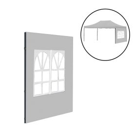 Kerti pavilon ablakos oldalfal ponyva 3x4,5 m