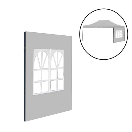 Kerti pavilon ablakos oldalfal ponyva 3x4,5 m