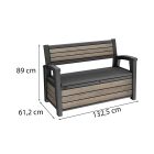 Decocoat műanyag kerti pad/tároló 227 L