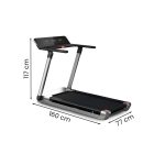 Futópad Led kijezővel Bluetooth okosfunkció Ardion Max 120 kg,  14,8 Km/h, dőlésszög 0-18%