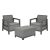 Scandi Balcony linea set kerti bútor garnitúra